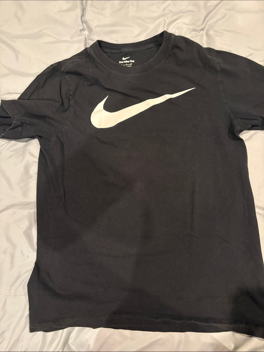 Nike Black Short Sleeve Tee with White Swoosh